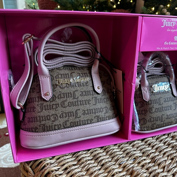 Juicy couture mommy and me gift box purse bag set Christmas crossbody - Picture 3 of 12